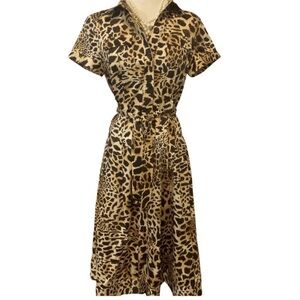 J0nEs NeW YoRk Le0pArd AnimAl PriNt FeLiNe Butt0n DrEsS. PrIcE Is N0w FiRm! 🐅🦘🐘🦘